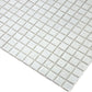 White Dove 12 x 12 Glossy Glass Mosaic Tile