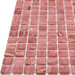 Deep Indian Red 12 x 12 Glossy Glass Mosaic Tile