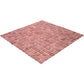 Deep Indian Red 12 x 12 Glossy Glass Mosaic Tile