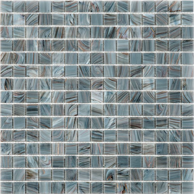 Templeton Gray 12 x 12 Glossy Glass Mosaic Tile