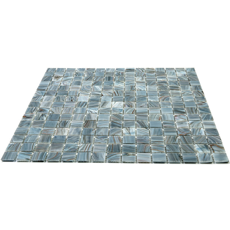 Templeton Gray 12 x 12 Glossy Glass Mosaic Tile