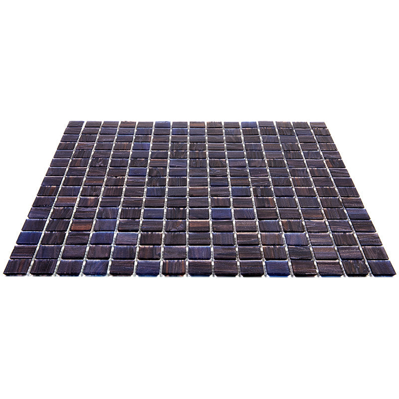 Deep Indigo Blue 12 x 12 Glossy Glass Mosaic Tile