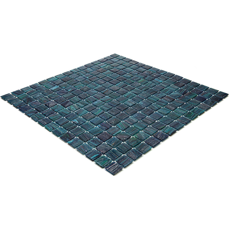 Pine Green 12 x 12 Glossy Glass Mosaic Tile