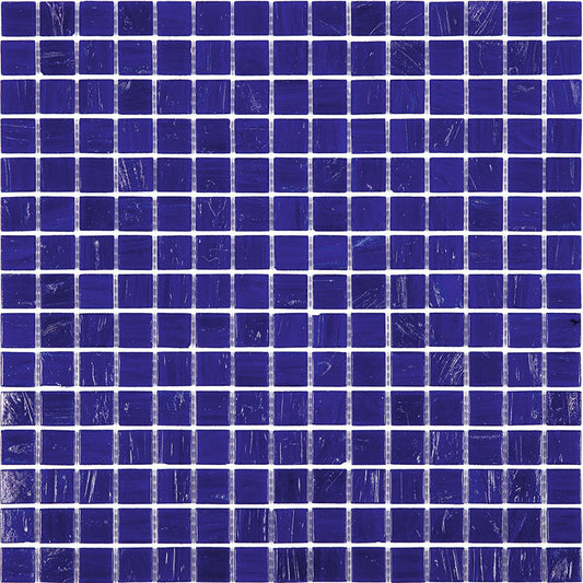 Royal Blue 12 x 12 Glossy Glass Mosaic Tile