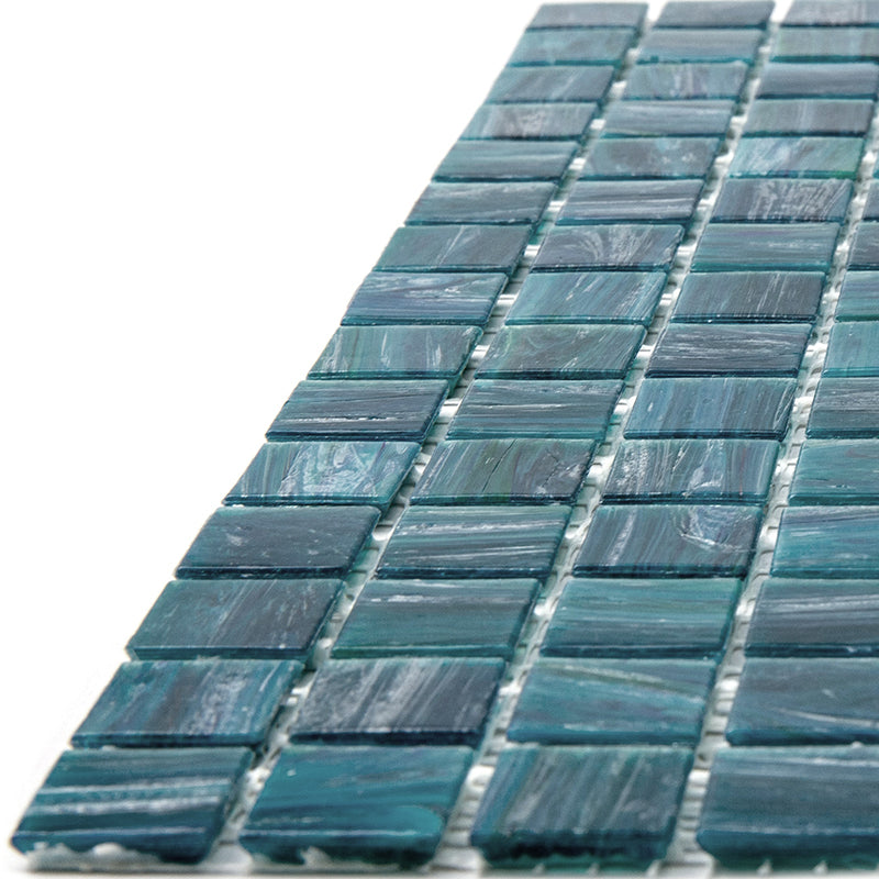 Skobeloff Green 12 x 12 Glossy Glass Mosaic Tile