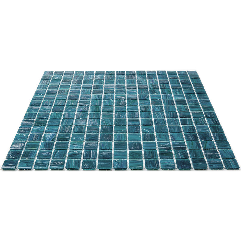 Skobeloff Green 12 x 12 Glossy Glass Mosaic Tile