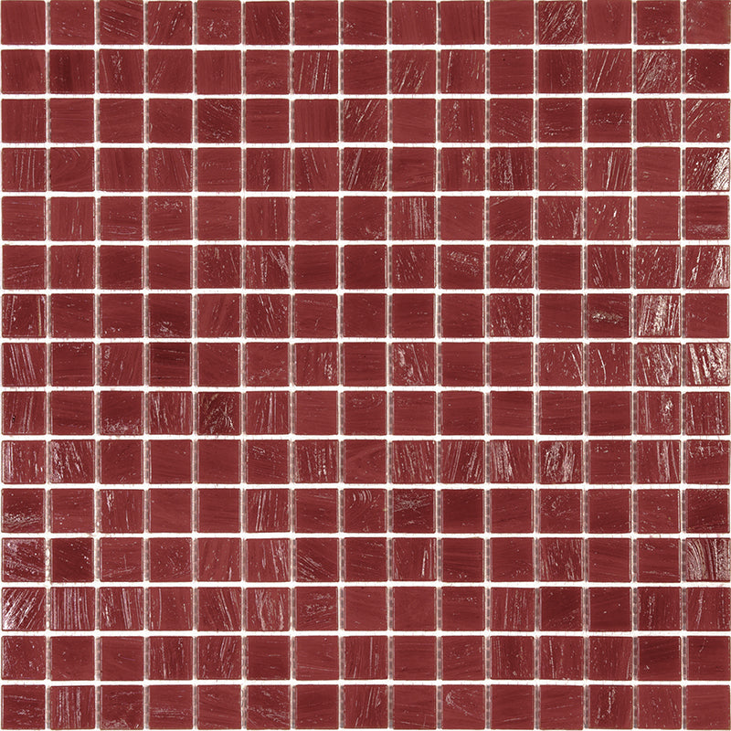 Scarlet Red 12 x 12 Glossy Glass Mosaic Tile