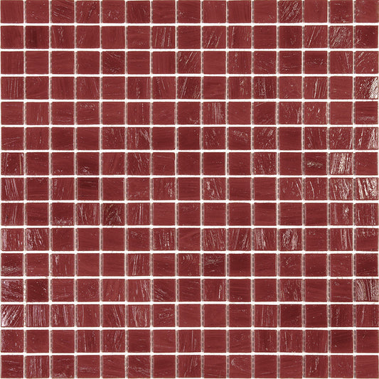 Scarlet Red 12 x 12 Glossy Glass Mosaic Tile