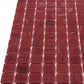 Scarlet Red 12 x 12 Glossy Glass Mosaic Tile - Sample