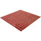 Scarlet Red 12 x 12 Glossy Glass Mosaic Tile - Sample