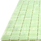 Tea Green 12 x 12 Glossy Glass Mosaic Tile