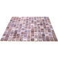 Old Rose Red 12 x 12 Glossy Glass Mosaic Tile