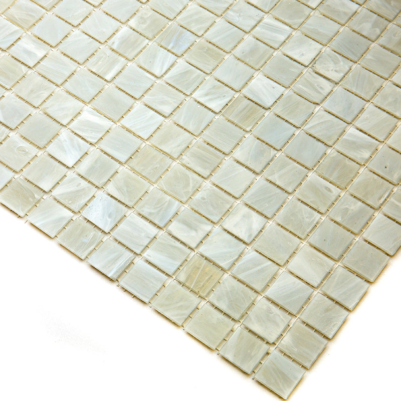 Pastel Gray 12 x 12 Glossy Glass Mosaic Tile