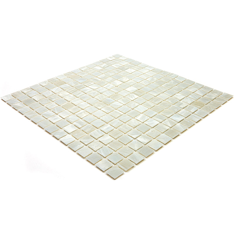 Pastel Gray 12 x 12 Glossy Glass Mosaic Tile