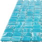 Vivid Sky Blue 12 x 12 Glossy Glass Mosaic Tile