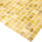 Cream Beige 12 x 12 Glossy Glass Mosaic Tile