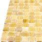 Cream Beige 12 x 12 Glossy Glass Mosaic Tile