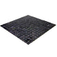 Oil Black 12 x 12 Glossy Glass Mosaic Tile