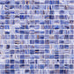 Blue and White 12 x 12 Glossy Glass Mosaic Tile