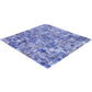 Blue and White 12 x 12 Glossy Glass Mosaic Tile