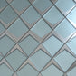 Green Metallic Silver 12x9 Matte Glass Mosaic Tile
