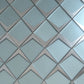 Green Metallic Silver 12x9 Matte Glass Mosaic Tile - Sample
