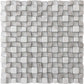 Gray 11 x 11 Polished Marble Mosaic Tile