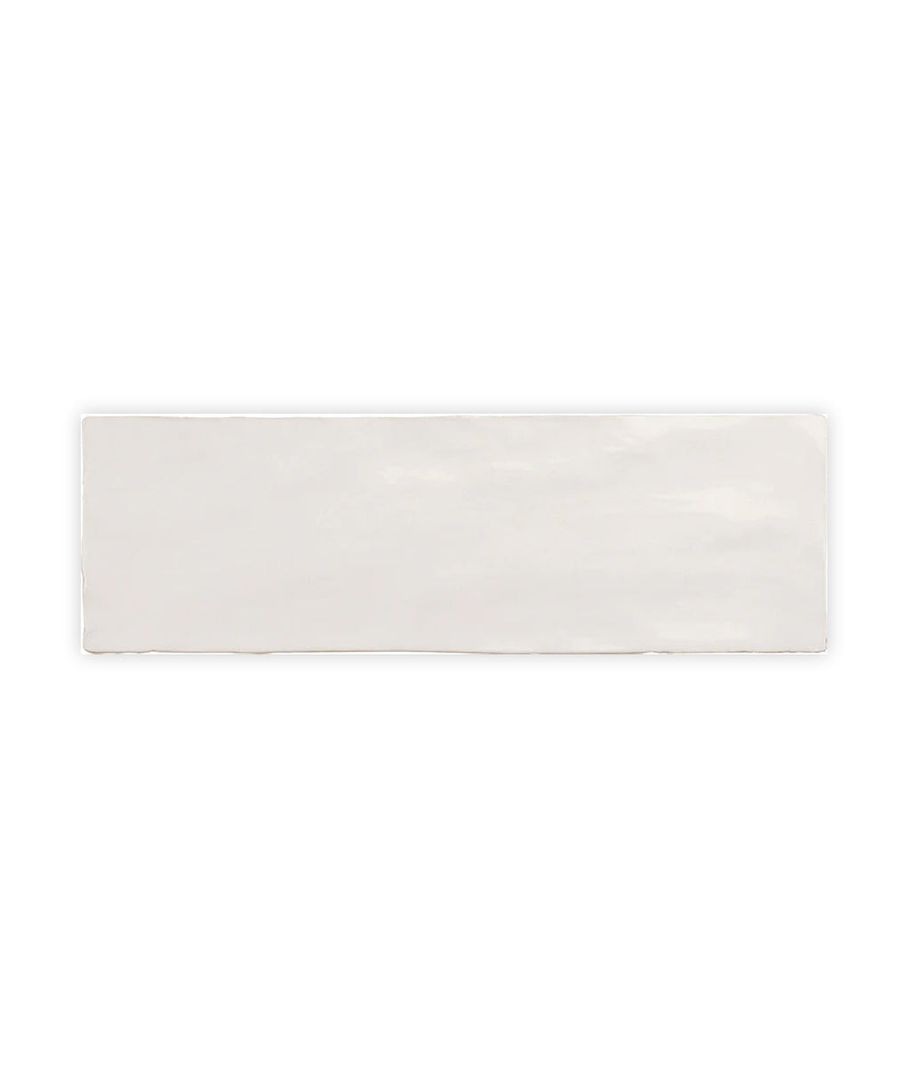 White 2.5 x 8 Ceramic Glossy Subway Tile
