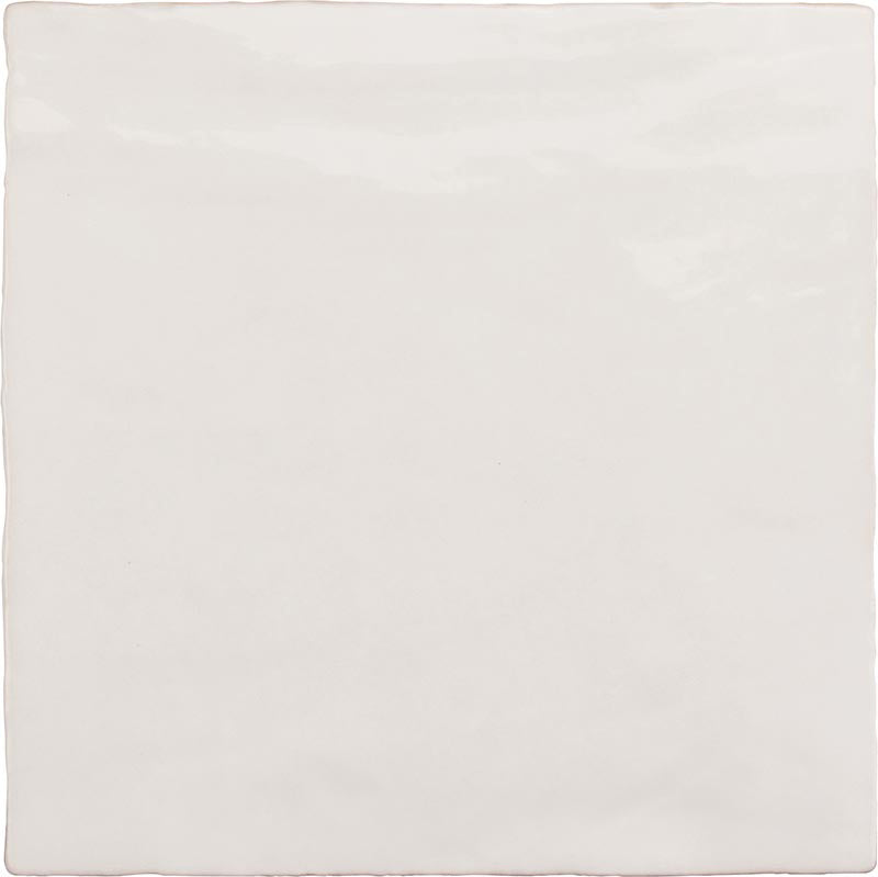 White 5 x 5 Glossy Ceramic Square Tile