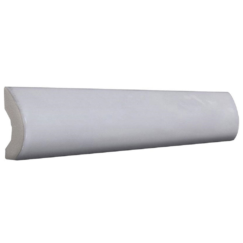 Purple 1 x 8 Glossy Ceramic Bullnose Trim