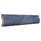 Blue 1 x 8 Glossy Ceramic Bullnose Trim