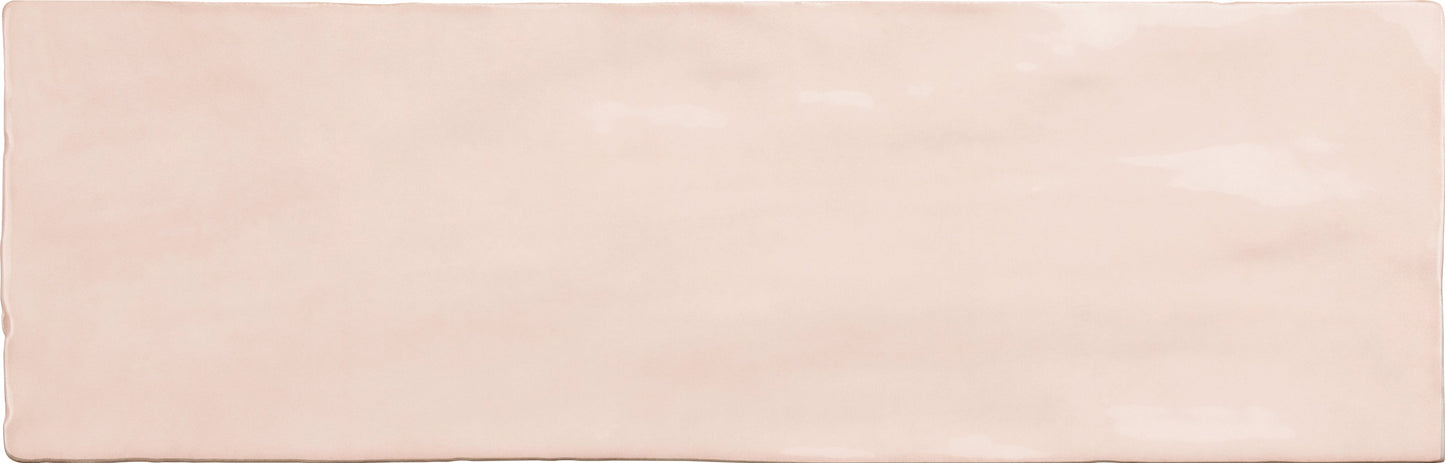 Soft Pink 2.5 x 8 Glossy Ceramic Subway Tile