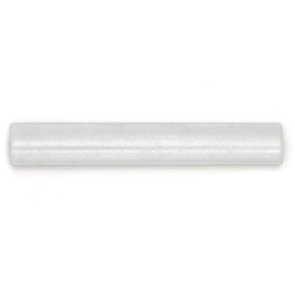 Light Gray 1.25 x 8 Matte, Glossy Ceramic Bullnose Trim