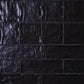 Black 2.5 x 8 Glossy, Matte Ceramic Subway Tile