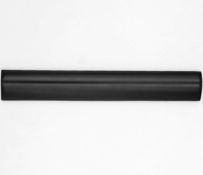 Black 1.25 x 8 Matte, Glossy Ceramic Bullnose Trim