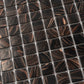 Umber Brown and Gold 12 x 12 Glossy Glass Mosaic Tile