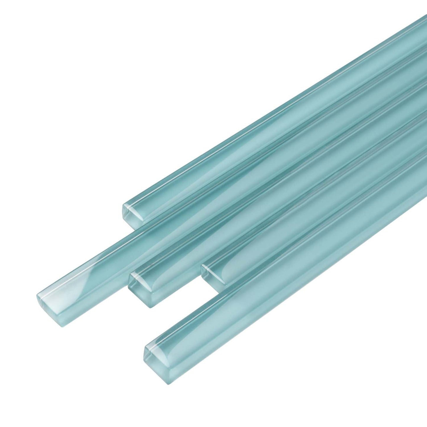 Sky Blue 0.5 x 12 Glossy Glass Pencil Trim