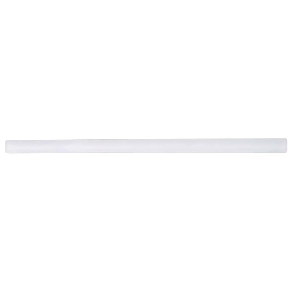 White 0.5 x 12 Matte Glass Pencil Trim