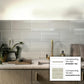 Lace White 8 x 16 Glossy Glass Subway Tile