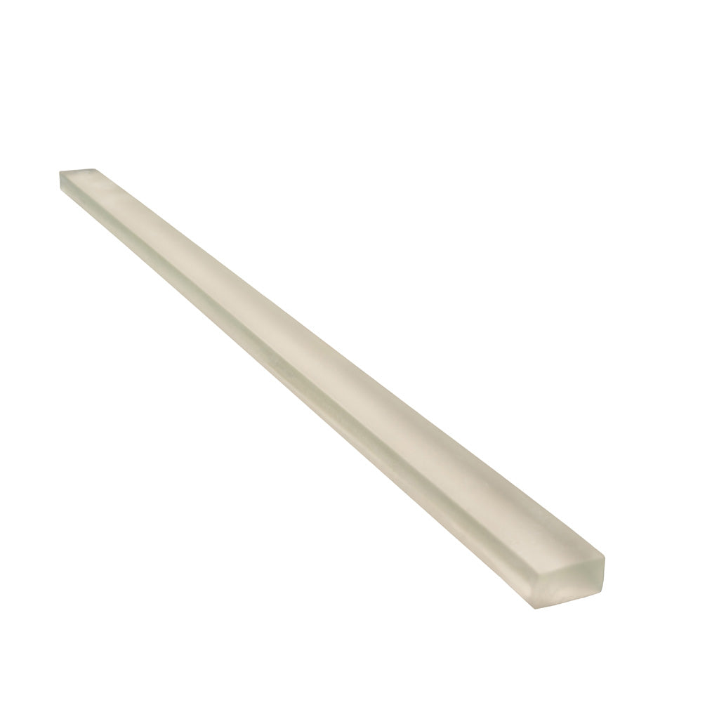 Light Gray 0.5 x 12 Matte Glass Pencil Trim