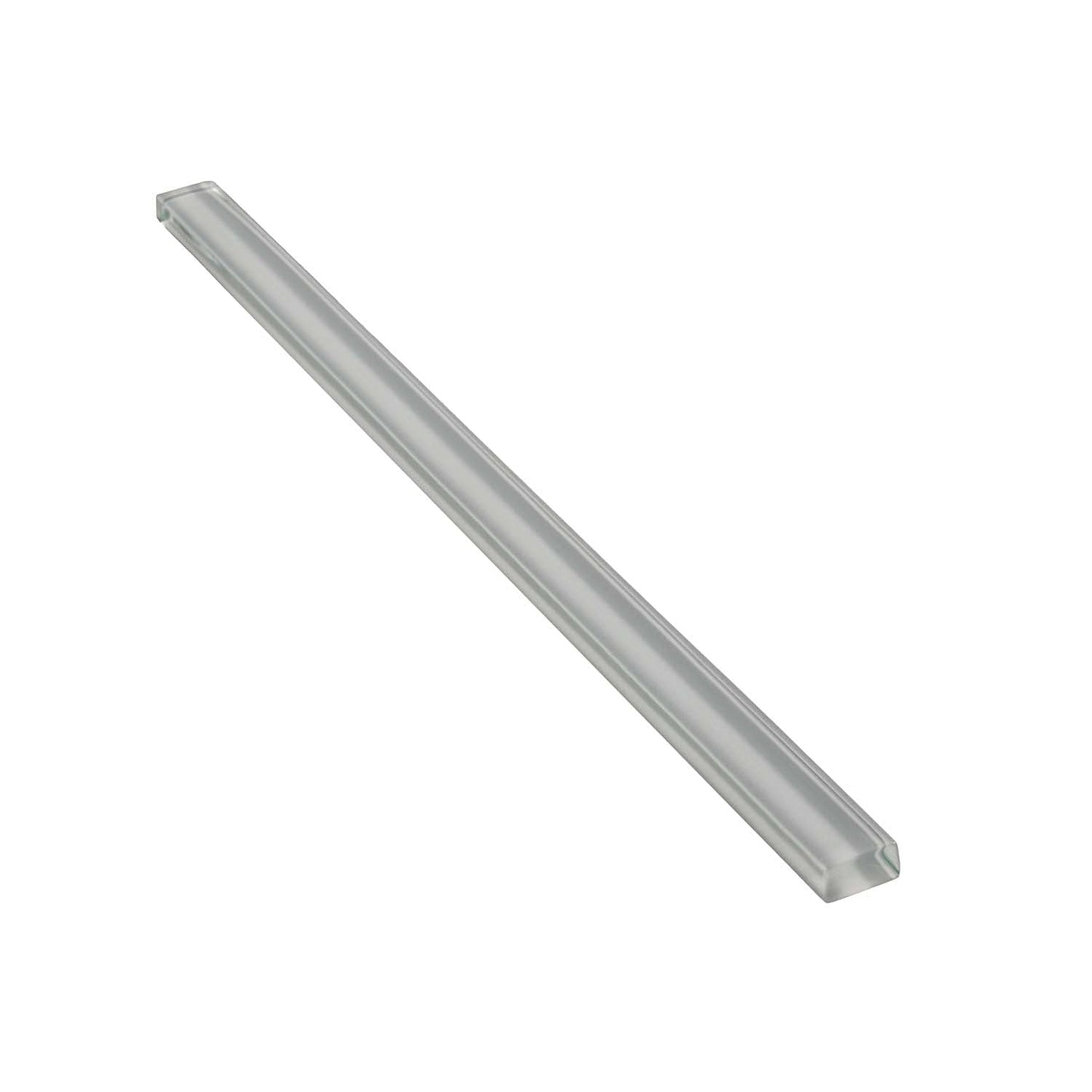 Gray 0.5 x 12 Glossy Glass Pencil Trim