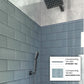 Gray 3 x 6 Glossy Glass Subway Tile