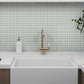 Gray 12 x 12 Matte Glass Mosaic Tile