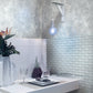 Gray 12 x 12 Glossy Glass Mosaic Tile