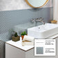 Gray 12 x 12 Glossy Glass Mosaic Tile