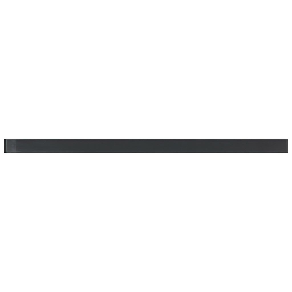 Dark Gray 0.5 x 12 Glossy Glass Pencil Trim