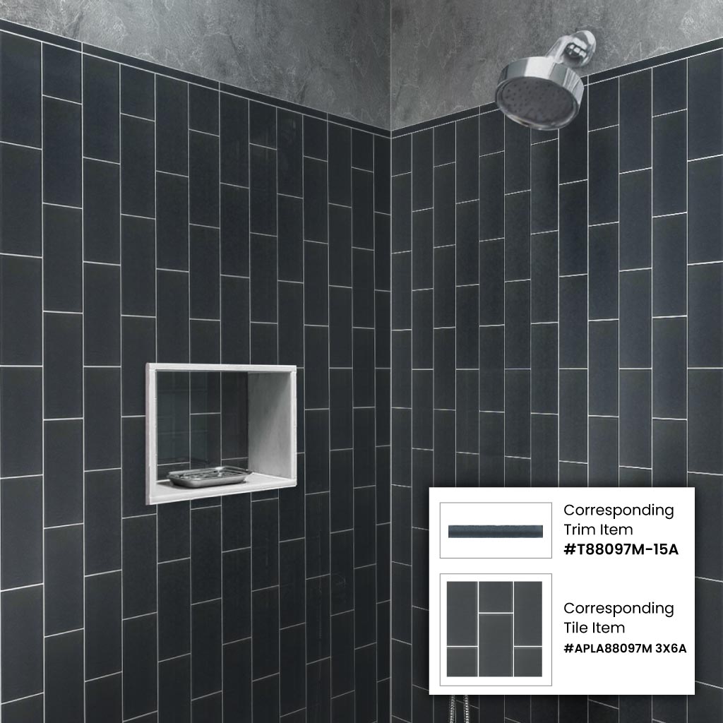 Coin Gray 3 x 6 Matte Glass Subway Tile