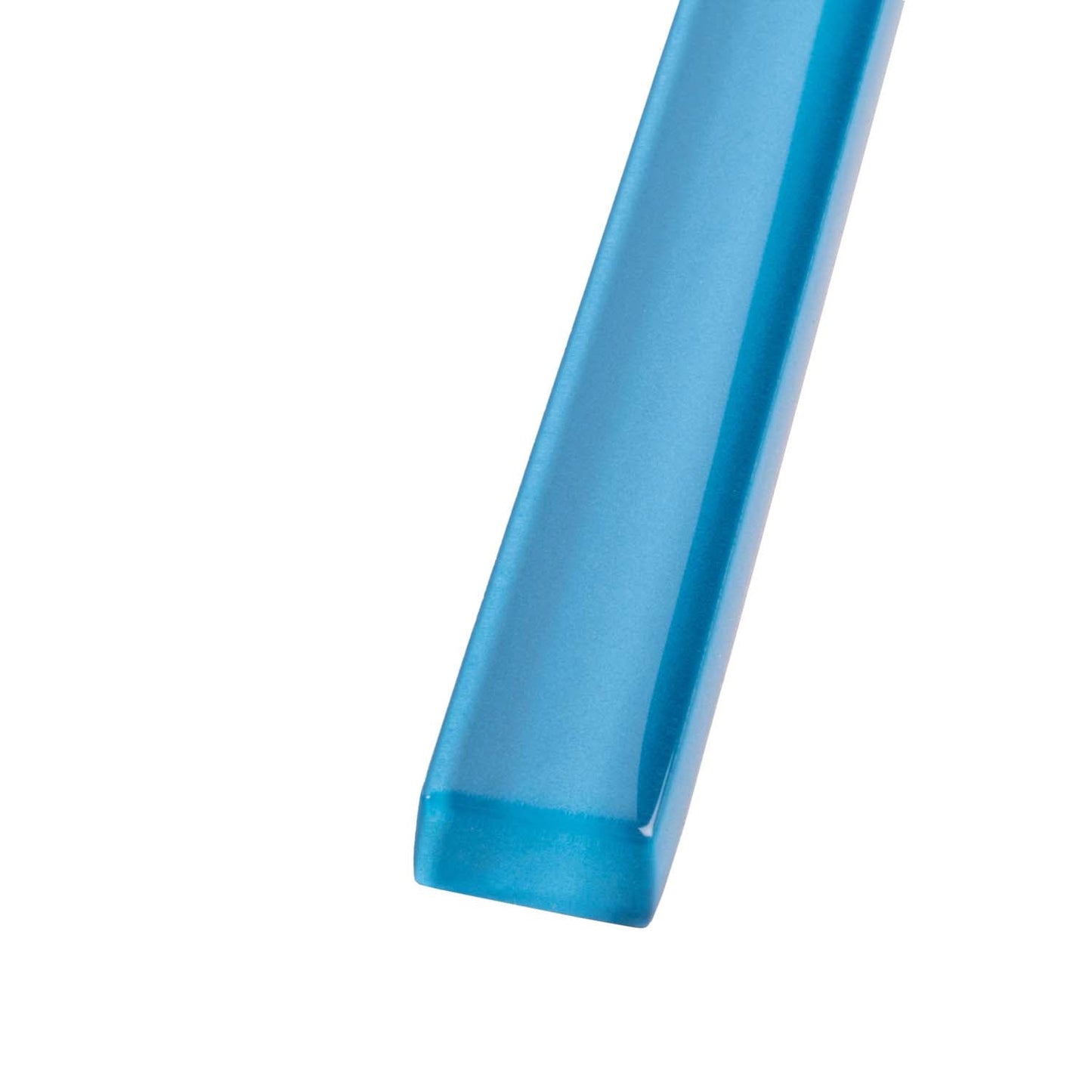 Cerulean Blue 0.5 x 12 Glossy Glass Pencil Trim