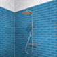 Cerulean Blue 3 x 12 Matte Glass Subway Tile