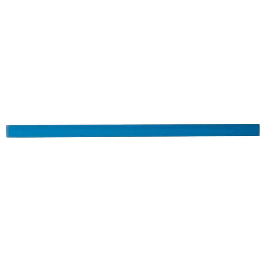 Cerulean Blue 0.5 x 12 Matte Glass Pencil Trim - Sample